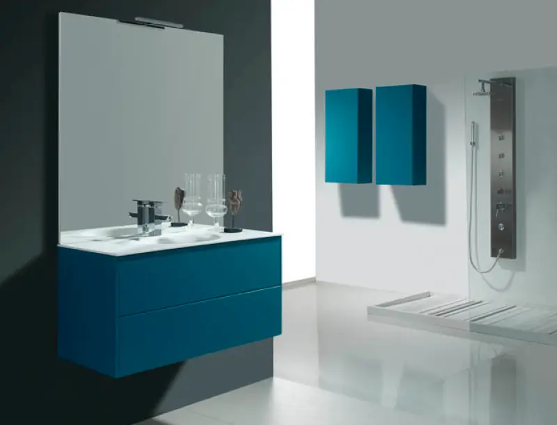 Flow Kibell badmeubelset 80x45.5cm hoogglans wit keramische wastafel 13537