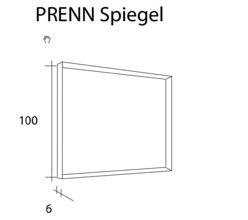 Flow Prenn badmeubelset massief hout Walnutt B100xD44xH31 met solid surface wastafel - extra kast B100xD44xH30 PRENN PACK04