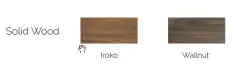Flow Prenn badmeubelset massief hout IROKO B120xD44xH31 met solid surface wastafel - extra kast B120xD44xH30 PRENN PACK05
