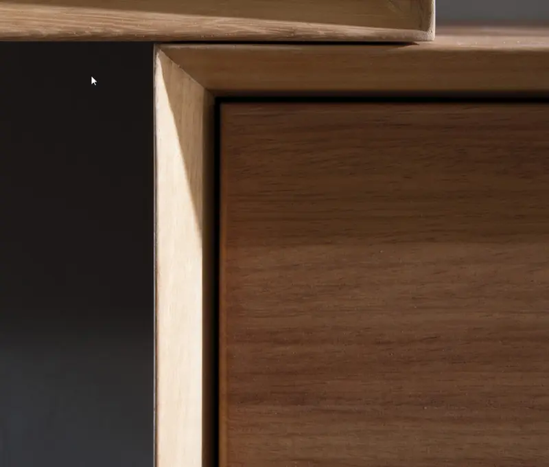 Flow Prenn badmeubelset massief hout IROKO B120xD44xH31 met solid surface wastafel - extra kast B120xD44xH30 PRENN PACK05