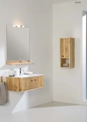 Flow Femty badmeubelset 31Hx46Dx80Bcm distressed wood solid surface wastafel 76839