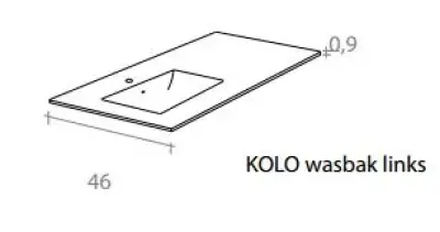 Flow valnöt badmeubelset 34Hx46Dx140B cm american walnut solid surface wastafel pack 07