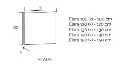 Flow elysée badmeubelset 52Hx46Dx120B cm american oak solid surface wastafel pack 30