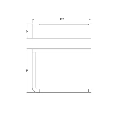 Waterevolution Deep WC-rol houder chroom A23001