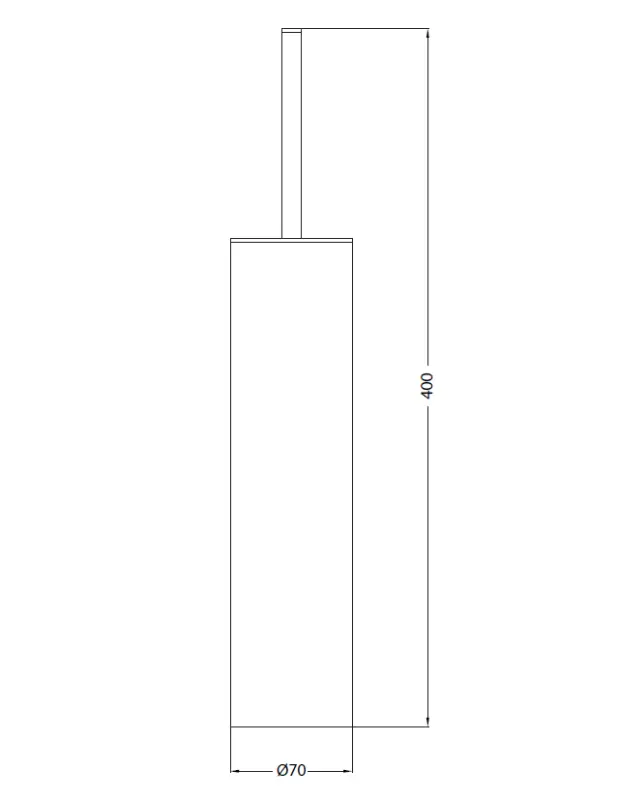 Waterevolution Deep toiletborstelset staand chroom A24001