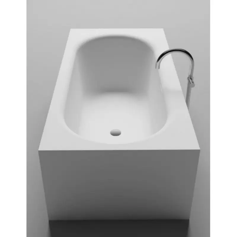 Riho Madrid vrijstaand ligbad 180x86x54 solid surface mat wit BS40005