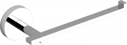 Clou Flat toiletrolhouder L-vorm zonder klep chroom