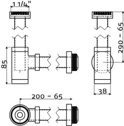 Clou Mini Suk designsifon rvs geborsteld speciaal voor fonteintjes