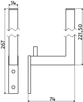 Clou Quadria reserverolhouder t.b.v. 2 stuks chroom