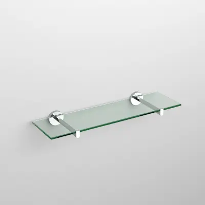 Clou Flat planchet chroom en helder glas