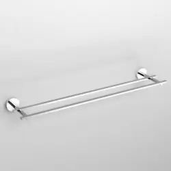 Clou Flat handdoekrek dubbel chroom