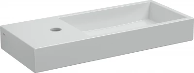 Clou Mini Wash Me fontein 56cm met kraangat links zonder plug wit keramiek