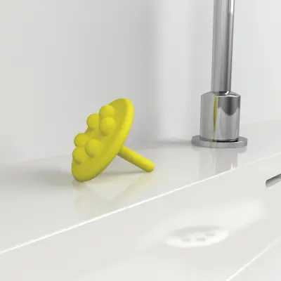 Clou Mini Wash Me waterstop geel siliconen