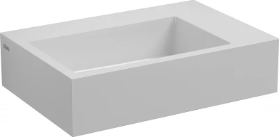 Clou Flush 2 fontein met voorbewerkt kraangat zonder plug mineral marmer