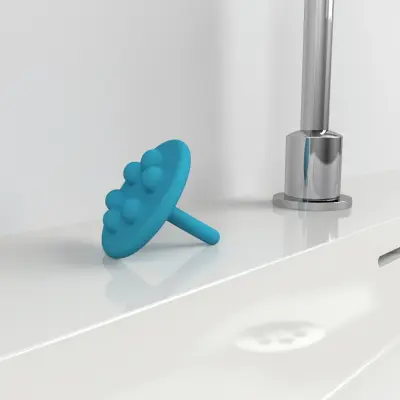 Clou Mini Wash Me waterstop blauw siliconen