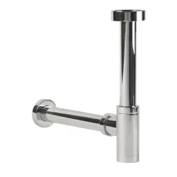 Clou Mini suk designsifon chroom speciaal voor fonteintjes