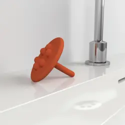 Clou Wash Me waterstop oranje siliconen