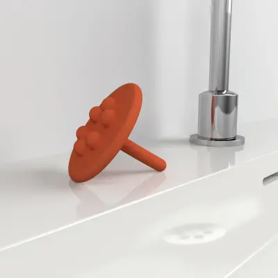 Clou Wash Me waterstop oranje siliconen