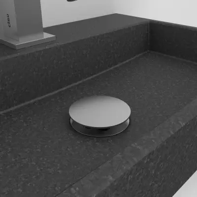 Clou Mini Wash Me plug met afdekkap niet afsluitbaar rvs geborsteld