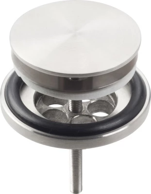 Clou Mini Wash Me plug met afdekkap niet afsluitbaar rvs geborsteld