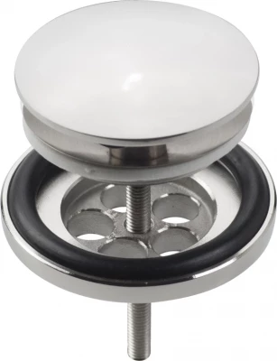 Clou Mini Wash Me plug met afdekkap niet afsluitbaar chroom