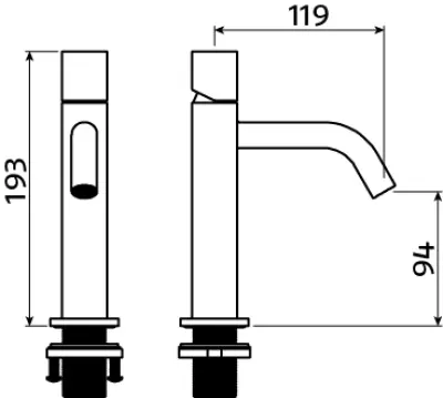 Clou Xo wastafelkraan type 12 chroom