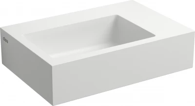 Clou Flush fontein (flush 2) met voorbewerkt kraangat met plug solid surface