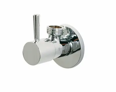 Clou InBe design hoekstopkraan type 1 rond chroom