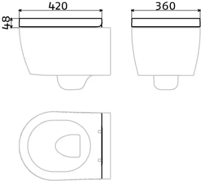 Clou First toiletzitting met deksel soft-closing en quick release systeem verkorte versie wit