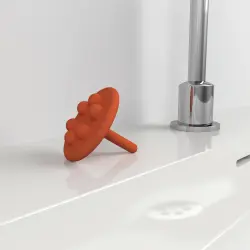 Clou Mini Wash Me waterstop oranje siliconen
