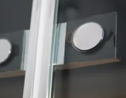 Stern Nisdeur Tweedelig Links draaiend 80 cm zilver helder glas ST4360B-L4325A