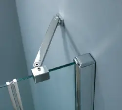 Stern Nisdeur Tweedelig Links draaiend 90 cm zilver helder glas ST4360B-L4335A