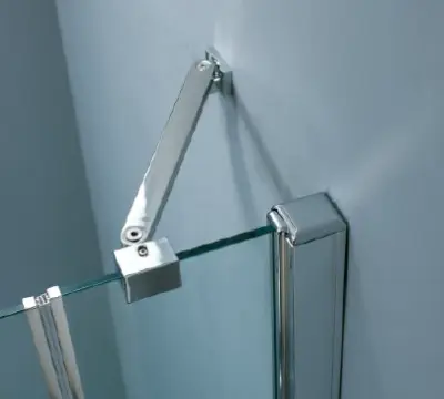 Stern Nisdeur Tweedelig Links draaiend 90 cm zilver helder glas ST4360B-L4335A