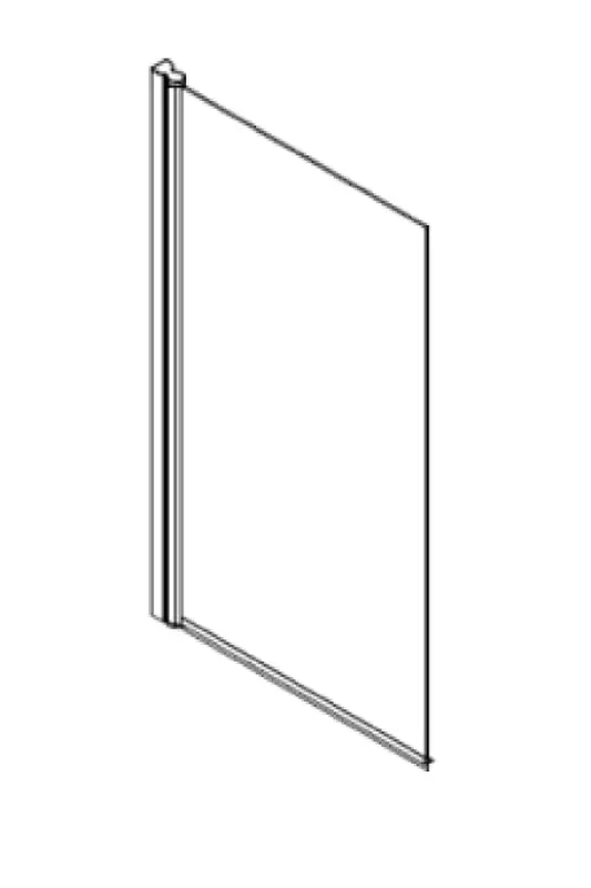Stern badwand Square 80x140 cm helder glas ST4022N