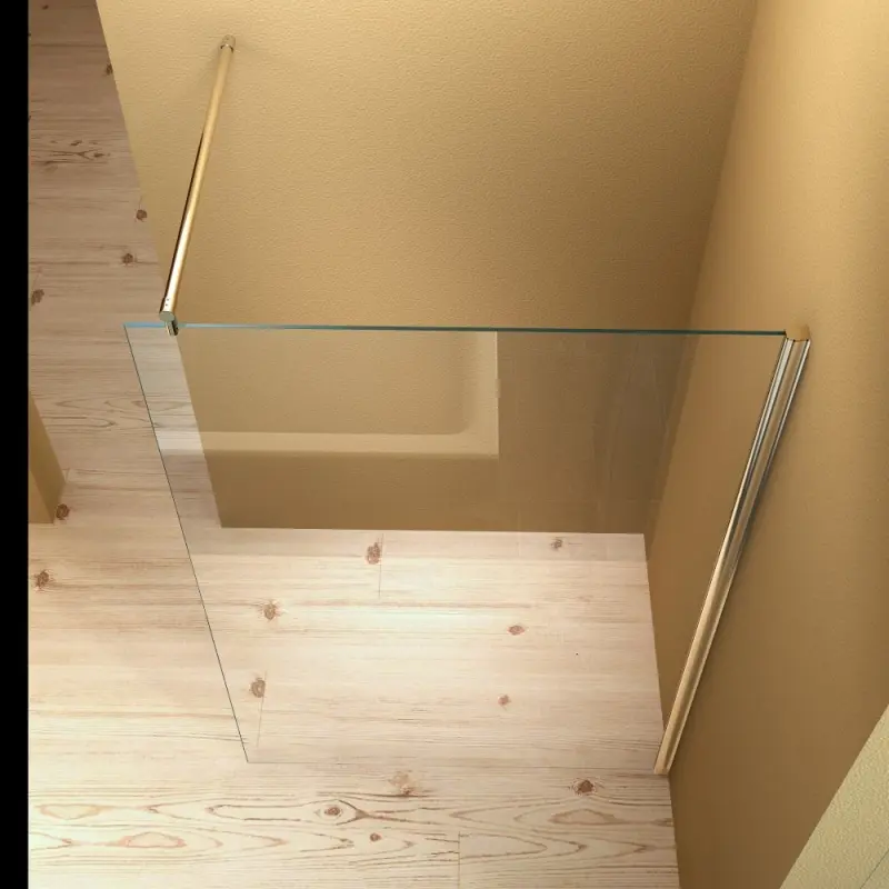 Aquadesign Space inloopdouche met muurprofiel 80x200cm 8mm BNG80081