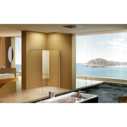 Aquadesign Space inloopdouche met muurprofiel 120x200cm 8mm BNG12082