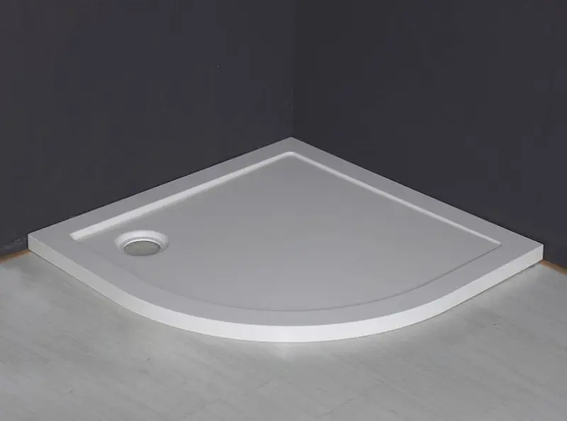 Aquadesign Luxe douchebak 1/4 rond 90x90x4 wit BNG9941