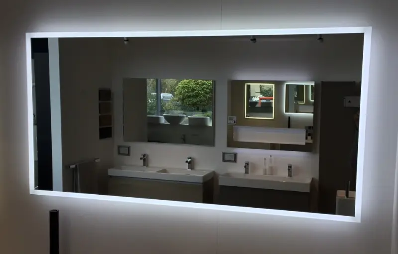 Aquadesign Grupo condensvrije spiegel met led verlichting dimbaar 120x60 BNG1206