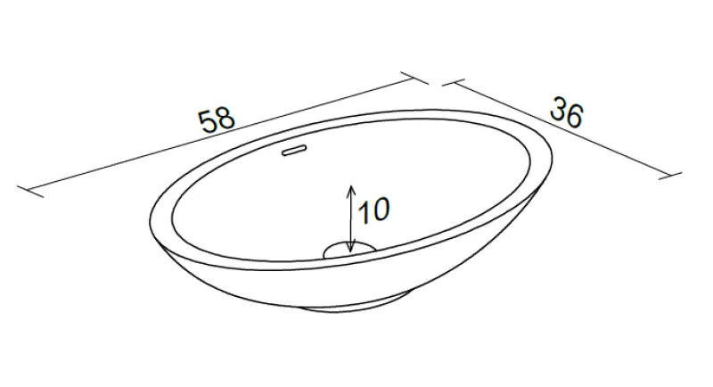 Riho Avella opbouwwastafel ovaal mat wit B58xD36xH14cm met waste F7AN6058361110
