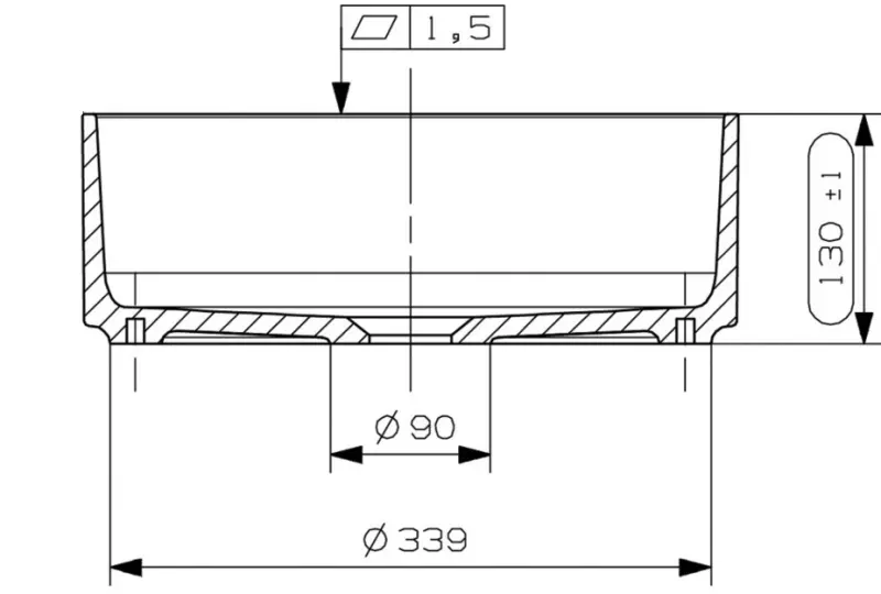 Solid-S Small opbouwwastafel rond mat wit B37xH13cm zonder overloop SOL506081