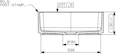 Solid-S Small opbouwwastafel vierkant mat wit B37xH13cm zonder overloop SOL306081