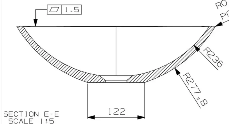 Solid-S Small opbouwwastafel rechthoek mat wit B63xD42xH12cm zonder overloop SOL116081