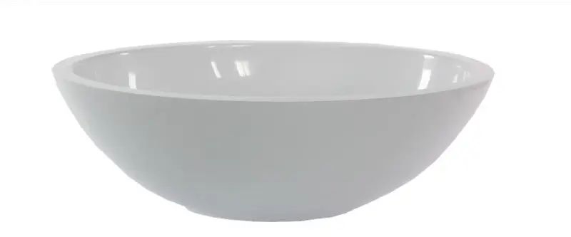 Solid-S Small opbouwwastafel ovaal mat wit B50xD35xH16cm zonder overloop SOL906081