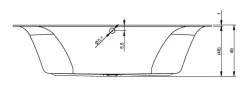 Riho Linares ligbad 190x90 wit BT48005