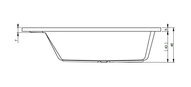 Riho Savona ligbad 190x130 wit BB79005
