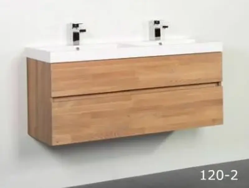 Stern Rome massief eiken badmeubelset 120x45cm met wastafel 2 krg SW1006522682