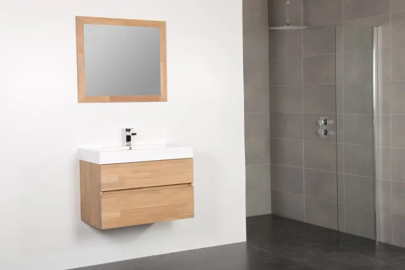 Stern Florence massief eiken badmeubelset 80x45cm met wastafel 1 krg SW100672521