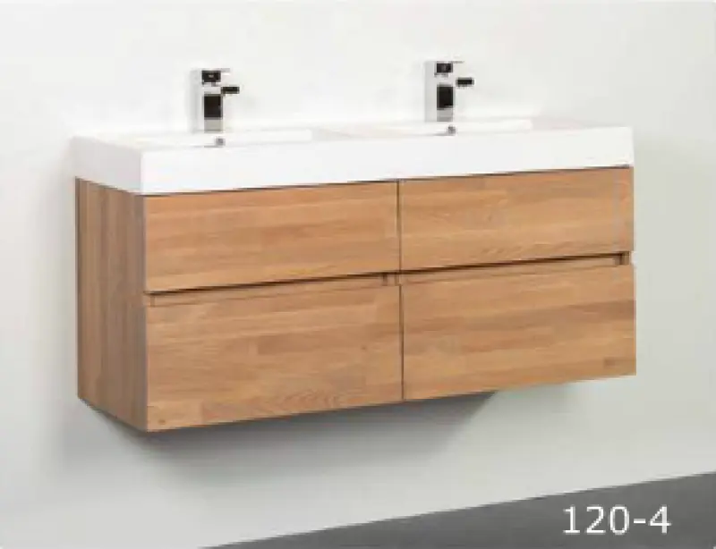 Stern Florence massief eiken badmeubelset 120x45cm met wastafel zonder krg SW100682540