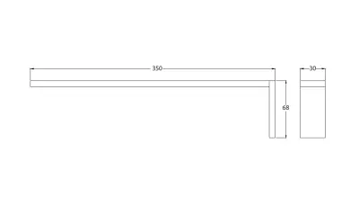Waterevolution Deep handdoekhouder 35cm RVS A215IE
