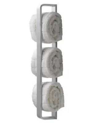 Waterevolution Deep verticale handdoekhouder 40cm mat wit A216BR